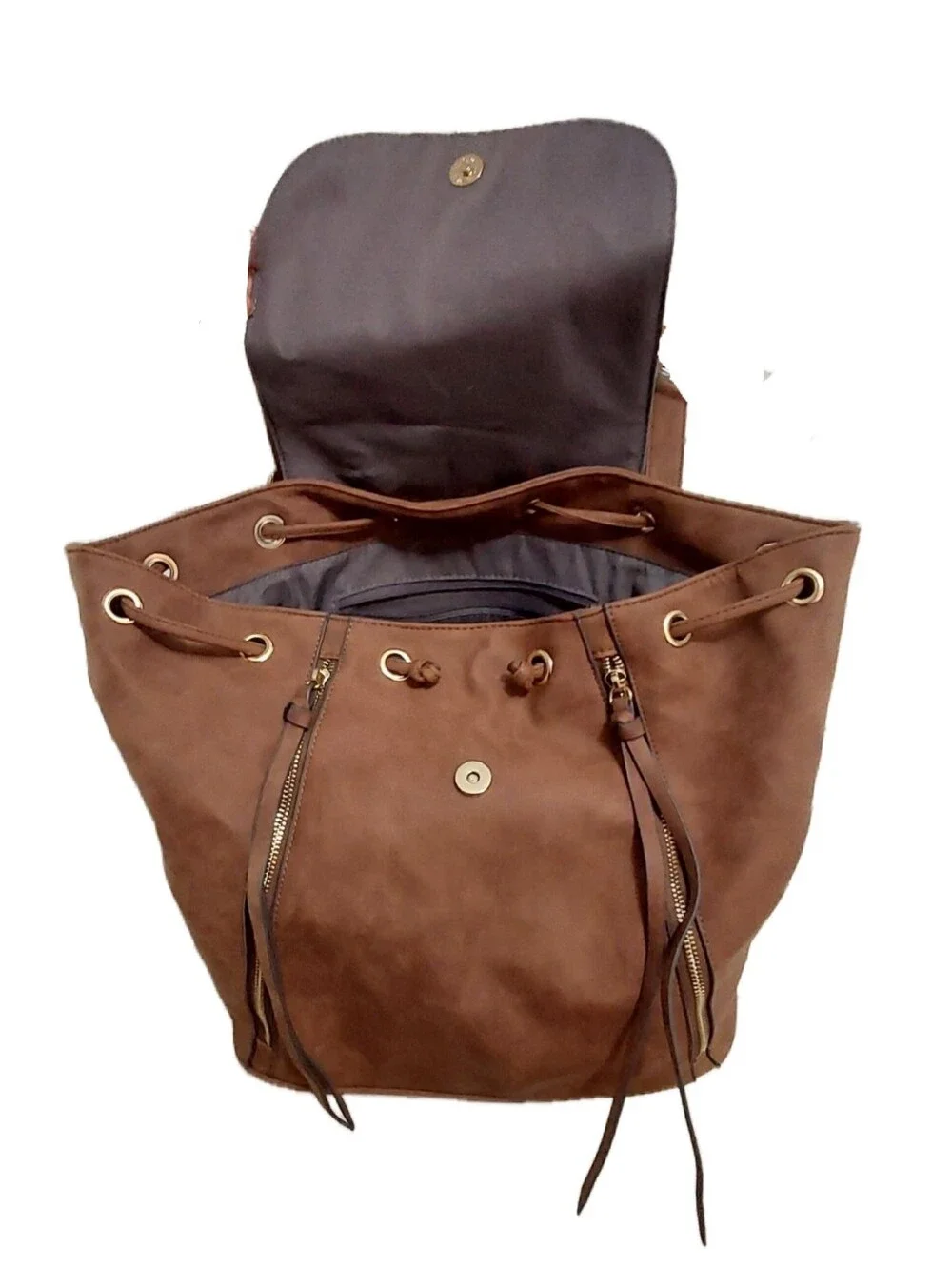 JustFab brown faux